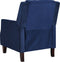 Beliani EGERSUND - Fauteuil - Blauw - Fluweel