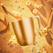Mok Luminarc Flashy Gouden Glas 250 ml (6 Stuks)