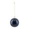 House Doctor - Kerstbal - Marmereffect - Donkerblauw (6 cm)