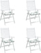 vidaXL - Tuinstoelkussens - 4 - st - bladpatroon - 50x50x3 - cm - stof
