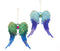 Peacock Glitter Angel Wing 5.7 Inch