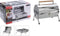 BBQ Collection draagbare houtskoolbarbecue - uitklapbaar - 42x29,5x37cm - zilver