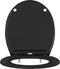 vidaXL - Snelle - Release - Toiletbril - met - Soft - Close - Duroplast - Zwart
