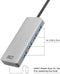 ACT AC6121 - USB-A hub - 4x USB-A 5Gbps met USB-C power poort - Aluminium
