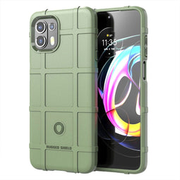 iMoshion Hoesje Geschikt voor Motorola Edge 20 Lite Hoesje Siliconen - iMoshion Rugged Shield Backcover - Groen