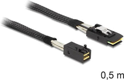 DeLOCK Mini-SAS HD SFF-8643 > Mini-SAS SFF-8087 - 0,50 meter - zwart