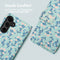imoshion Hoesje Geschikt voor Samsung Galaxy S24 Hoesje Met Pasjeshouder - imoshion Design Bookcase smartphone - Meerkleurig / Blue Flowers