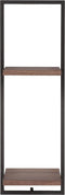 d-Bodhi - shelfmate - wandbox – type d - notenhout - zwart poedercoat frame (wbf) - 25 x 25 x 75 cm