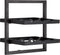 d-Bodhi Winemate Type B – Wijnrek – Voor 6 flessen – Burned Black Hout (BTBF) – Black Smoked RVS 25 x 35 x 35 CM