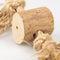 D&d Home - Speelgoed Voor Dieren - Hond - Koffiehout Kauwstok & Jute Touw S - 3,5x4x20cm Bruin - 1st
