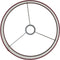D - Light & Living - Lampenkap LUXUS - Ø40x25cm - Rood