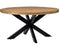 D - Livingfurn - Ronde Eetkamertafel - Mangohout - 140 cm - Bruin