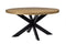 D - Livingfurn - Ronde Eetkamertafel - Mangohout - 140 cm - Bruin