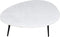 D - Livingfurn - Salontafel Organic Marble - Wit Zwart - 50x70x35 - Marmer