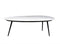 D - Livingfurn - Salontafel Organic Wit Zwart - 55x110x40 - Marmer