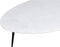 D - Livingfurn - Salontafel Organic Wit Zwart - 55x110x40 - Marmer