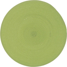 D- Unique Living - Placemat Daisy - Rond - Rotan - Groen - Ø 38cm