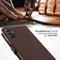 Selencia Hoesje Geschikt voor Samsung Galaxy A14 (5G) / A14 (4G) Hoesje Met Pasjeshouder - Selencia Echt Lederen Bookcase - Bruin