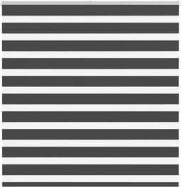 vidaXL - Zebra - rolgordijn - 140x100 - cm - stofbreedte - 135,9 - cm - zwart