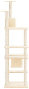 vidaXL - Kattenmeubel - met - sisal - krabpalen - 176 - cm - donkergrijs