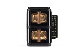 Hyundai Electronics Dubbele Stack Airfryer - 2×5.2L - 2300W - Digitaal Bedieningspaneel - Roségoud