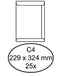 Quantore - Envelop akte C4 229x324mm zelfklevend wit 25 stuks