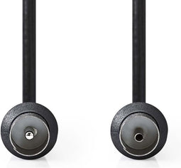 Nedis Coaxkabel - Coax Male naar Coax Female - 90 dB - 75 Ohm - 3.00 m - Zwart