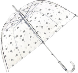 Smati Pois Argentés Paraplu - Stormbestendig - Ø85cm - Zilver