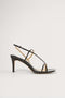 NA-KD Strappy Sandalen - Hak 8 cm - Zwart - Maat 40