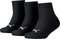 Puma - Kids 3-Pack Quarter Sokken Zwart - 31-34
