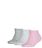 Puma kindersneaker sokken - 3-paar - Katoen - Roze (3-paar)