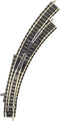 N Fleischmann Piccolo (met ballastbed) 9175 Gebogen wissel, Rechts 45 ° 356.5 mm, 420 mm 1 stuk(s)