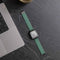 imoshion Magnetisch lederen bandje - Geschikt voor Apple Watch 1, 2, 3, 4, 5, 6, 7, 8, 9, 10 (42 mm), SE - 38/40/41 mm - Groen - One Size
