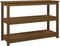 vidaXL - Wandtafel - 110x40x74 - cm - massief - grenenhout - honingbruin