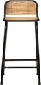 vidaXL - Barkrukken - 2 - st - 46x35,5x80 - cm - massief - hout - ruw - mango
