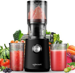 Safecourt Kitchen SJ400 - Slowjuicer - Cold Press Technologie - Zwart