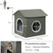 PawHut Katzenhaus mit weichem Kissen D30-630V00