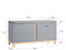 SoBuy FSR117-HG - Schoenenbank - 2 Deuren - Grijs