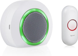Byron DBY-23521 - Draadloze deurbel - 200m bereik - 8 melodieën - Wit