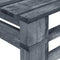 vidaXL - Tuinbank - pallet - hout - grijs
