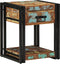 vidaXL - Nachtkastjes - 2 - stuks - 40x40x50 - cm - Massief - Gerecycled - Hout