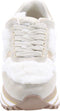Liu Jo Maxi Wonder 48 - Lage sneakers - Off white suède met fluffy textiel - Beige