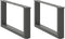 vidaXL - Salontafelpoten - 2 - st - U-vormig - 60x(30-31) - cm - staal - antraciet