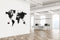 MiMi Innovations® Luxe Houten Wereldkaart - Muurdecoratie - True Puzzel met Landnamen - 150x90 cm/59.1x35.4 inch - Zwart
