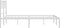 vidaXL - Bedframe - met - hoofdbord - metaal - wit - 160x200 - cm