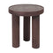 Home67 Bijzettafel Tias ø42 cm - Espresso Mangohout