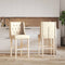 vidaXL - Barstoelen - 2 - st - massief - rubberhout - en - stof