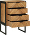 vidaXL - Highboard - 50x35x75 - cm - Massief - Acaciahout