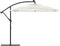 vidaXL - Parasol - met - stalen - paal - 246x246x230 - cm - wit