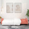 vidaXL - Slaapbank - 2-zits - met - 2 - kussens - fluweel - roze